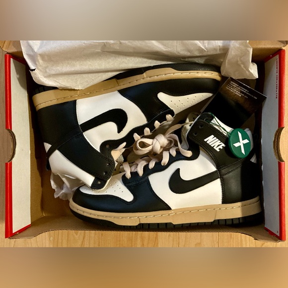 Nike Dunk High Retro Vintage Panda - size 8 - Picture 2 of 7